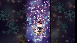 W Christmas Snowman Animated