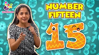 Number Fifteen | Learn To Spell Number Words | Nursery Rhymes | Preschool Learning | Learning Box