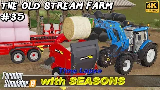 Doing contract work, animal care & spraying herbicides | The Old Stream Farm #35 | FS19 Timelapse