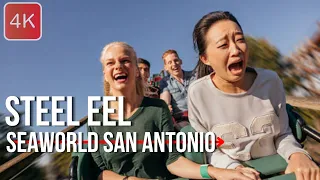 Steel Eel Seaworld 2022 | [ San Antonio ] | 4k UHD 60fps