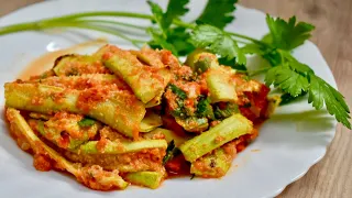 Delicious Zucchini Recipe with Sauce | Tastier than Meat | Quick, Easy and Healthy Recipe