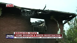 Home invasion and arson investigation underway after Detroit apartment fire