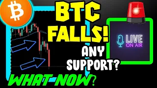 BITCOIN PRICE FALLS! WHY IS THIS HAPPENING AND WHERE IS BTC SUPPORT?