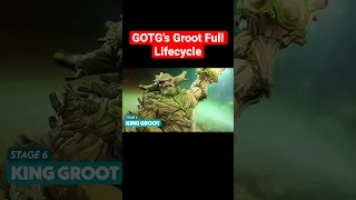 GOTG’s Groot lifecycle, from Sapling Groot, all the way to “KING GROOT” #shorts #gotg #groot