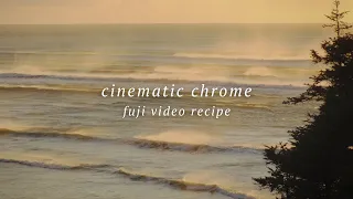 my favorite fujifilm video color recipe - "cinematic chrome" NOT f-log