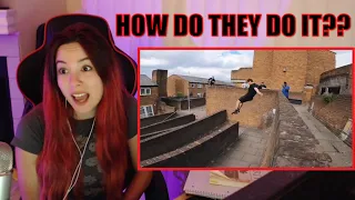 Reaction to 15 Challenges in 15 Minutes - STORROR Parkour RACE 🇬🇧