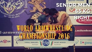 SENIOR MEN RIGHT -65 kg QUAL - World Armwrestling Championship 2016