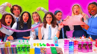 TROVA GLI INGREDIENTI DELLO SLIME A SCUOLA CON UNA BAMBINA!!