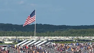 CRAZY restart and Justin Haley HARD crash from stands at Pocono