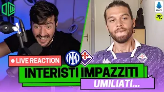 INTER FIORENTINA 4-0 LIVE REACTION | "INTER BELLA DA IMPAZZIRE" | TIFOSIAMO