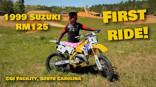 First RIDE!! Rebuilt 1999 Suzuki RM125 project bike (with Tom Parsons)