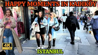 ISTANBUL,  WALKING TOUR IN KADIKÖY, A HAPPY DAY.  4K HDR Mar 2, 2024