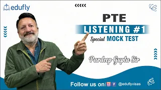 PTE Listening Mock Test | Pardip Gupta Sir | #pte #mocktest #listeningmocktest #listening