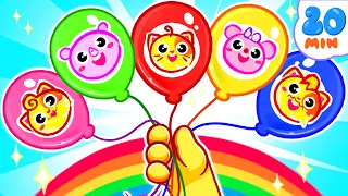 Little Balloons Family for Kids | Funny Songs For Baby & Nursery Rhymes by Toddler Zoo