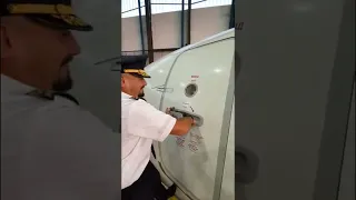 Door opening Boeing 737 #flyuia #captain #shorts #aviation