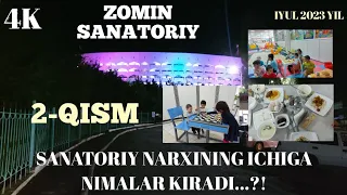 ZOMIN SANATORIYSINING OSHXONASI VA TAOMLARI, MUOLAJALA XONALARI VA KO'NGILOCHAR TADBIRLARI