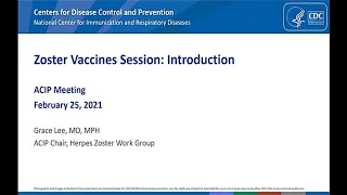 February 2021 ACIP Meeting - Zoster & Influenza Vaccines