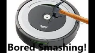 Bored Smashing ROOMBA