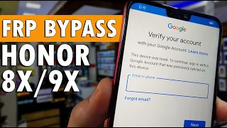 How To Remove Google FRP Huawei honor 8x Frp Bypass Android 8.1 /JSN-L22 /JSN-L21