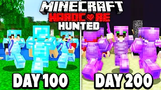 I Survived 200 days in Hardcore Minecraft Manhunt....2 Hunters Edition