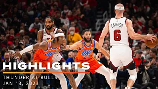 OKC Thunder Wins 124-110 vs Chicago Bulls | Game Highlights | January 13, 2023