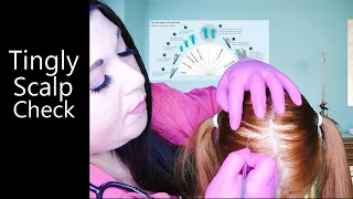 ASMR Tingly Scalp Check | Scalp Scratching, Medical Instruments, Gloves, Hair Parting | Medical RP