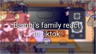 [-💎 Bambi's family react to tiktok🦌 //gachaclub//