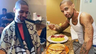 Juelz Santana gets a fresh cut & first home cooked breakfast since released from prison