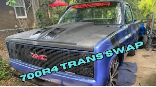 C10 350 to 700r4 Trans Swap (VLOG#3)