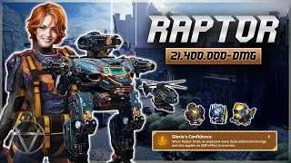 [WR] 🔥 RAPTOR w/ Gloria Pilot Does 21,400,000 Damage – Mk3 Gameplay | War Robots