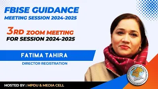 4th Zoom Meeting For Session 2024-2025