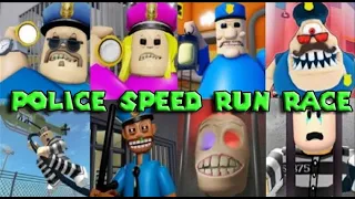 Escape PRISONS Speed Run RACE in Scary Obby! Barry, Police Girl, Harry, Mr Stinky, Jacob SCARY OBBY