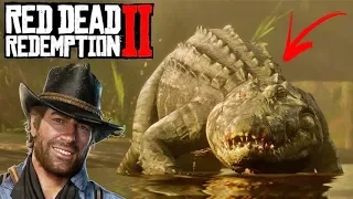 RED DEAD REDEMPTION 2 - CAÇANDO JACARÉ GIGANTE LENDÁRIO E CRIANDO TRAJE LENDÁRIO