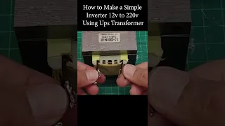 How to Make a Simple Inverter 12v to 220v Using Ups Transformer, IRFZ44N