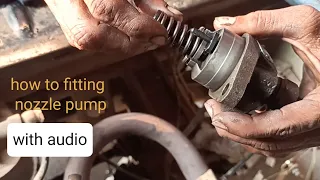 how to fitting nozzle pump Diesel Auto rikhshaw service and repairing