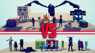 MINECRAFT RANGED TEAM vs MINECRAFT MELEE TEAM | TABS - Totally Accurate Battle Simulator