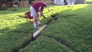 Leveling the area for the pool - part 2