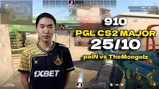 CS2 POV TheMongolz 910 (25/10) vs paiN (Mirage) PGL CS2 Major Copenhagen 2024