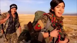 Le combattenti di Kobane  ( BELLA CIAO )