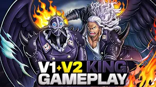 V1 + V2 King (Alber) Gameplay | One Piece Bounty Rush