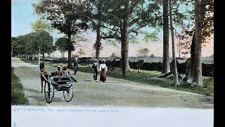 Gettysburg Vintage Postcards, "Then & Now" Views.