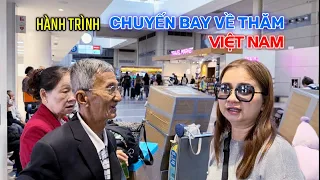 Vlog 210:  HÀNH TRÌNH CHUYẾN BAY TỪ MỸ TRỞ VỀ VIỆT NAM CỦA DUNG#dungcaliusa #vietnamtravel