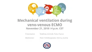 EuroELSO Webinar - Mechanical ventilation during veno-venous ECMO