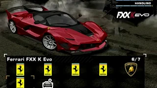 Ferrari FXX K Evo in 2005 Need for Speed Most Wanted