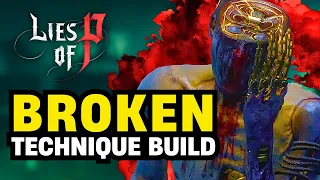 Lies Of P:  INSANE DAMAGE Technique Build vs Nameless Puppet NG+