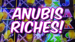 So Much Fun! 72 Free Spins on MYTH OF THE PYRAMIDS-ANUBIS RICHES! #slotmachine #casino #gambling