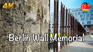 Berlin Wall Memorial, Germany Walking Tour 4K 60fps HDR