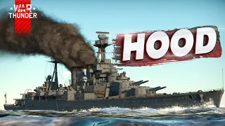HMS Hood в "лужах" War Thunder [live-обзор] 18+ (возможен мат)