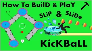 How to build and play  SLip and slide kickball! DIY