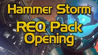 Halo 5 Hammer Storm Update REQ pack opening - All new REQs!